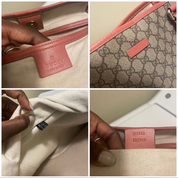 Gucci Gg Supreme Leather Trim Tote - Picture 14 of 15